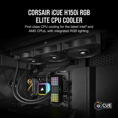 CShop.co.za | Powered by Compuclinic Solutions Corsair iCUE H150i Elite; 360MM; 3x AF120mm Fans. CW-9060060-WW