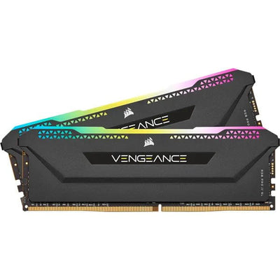 CShop.co.za | Powered by Compuclinic Solutions Corsair VENGEANCE® RGB PRO SL 16GB (2 x 8GB) DDR4 DRAM 3200MHz C16 Memory Kit; 18-22-22-42; 1.35; Black CMH16GX4M2E3200C16