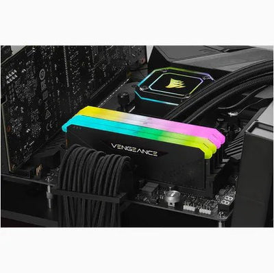 CShop.co.za | Powered by Compuclinic Solutions Corsair VENGEANCE® RGB RS 64GB (2 x 32GB) DDR4 DRAM 3600MHz C16 Memory Kit; 18-22-22-42; 1.2V; Black CMG64GX4M2D3600C18