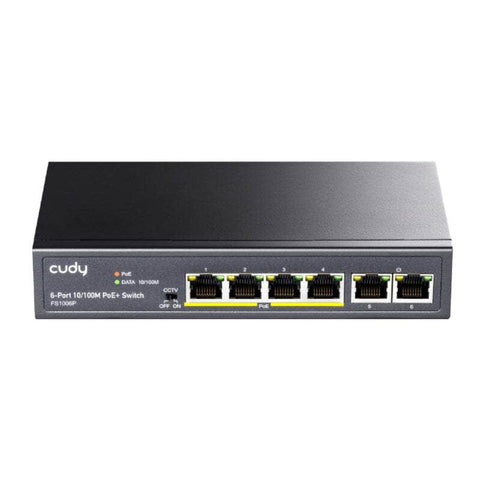 Cudy Cudy 6 Port Ethernet Plus 4 Port Gigabit Po E Unmanaged Switch Fs1006 P FS1006P