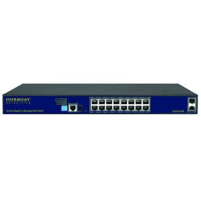 Duxbury Networking Duxbury AI 16 Port Layer 2 Managed Gbe PoE Switch DUX2516PA