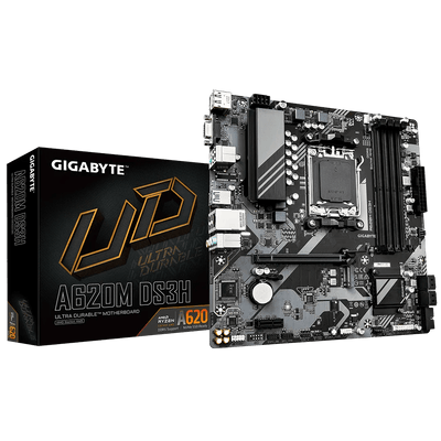 CShop.co.za | Powered by Compuclinic Solutions GIGABYTE AMD A620 Chipset for AMD AM5; 2x Dual DDR5; 1x M2; 1x HDMI; DP; VGA. GA-A620M-DS3H