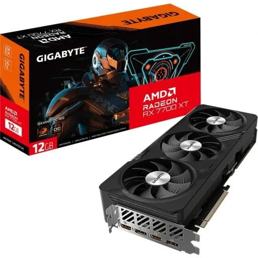 CShop.co.za | Powered by Compuclinic Solutions GIGABYTE AMD RX7700 GAMING OC - 12GB GDDR6 2xHDMI/2xDP GV-R77XTGAMING OC-12GD