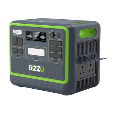 Gizzu Gizzu Hero Pro 2048 Wh/2400 W Ups Fast Charge Lifepo4 Portable Power Station Gps2000 U GPS2000U