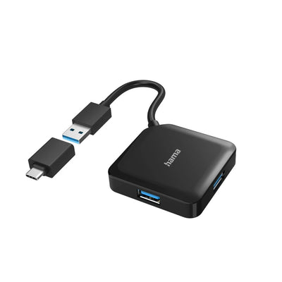 CShop.co.za | Powered by Compuclinic Solutions Hama Usb Hub 4 Port Usb3.2 Gen1 Incl Usb C Adapter 200116