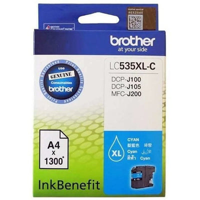 Brother High Yield Cyan Cartridge for DCPJ105/ MFCJ200 LC535XLC