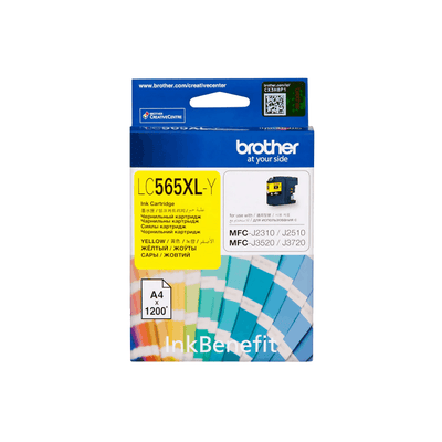 Brother High Yield Yellow Cartridge for MFCJ3520/ MFCJ3720 LC565XLY