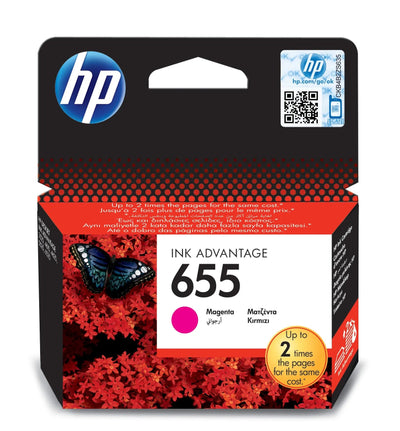 CShop.co.za | Powered by Compuclinic Solutions HP 655 Magenta Original Ink Advantage Cartridge;~600 pages. (DeskJet Ink Advantage 4615/4625/3515/3525/5525). CZ111AE