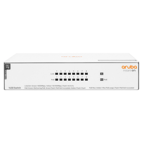 HPE HPE Aruba ION 1430 8G CL4 POE Switch - R8R46A R8R46A