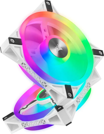 CShop.co.za | Powered by Compuclinic Solutions iCUE QL120 RGB 120mm PWM Triple Fan with Lighting Node CORE - White CO-9050104-WW