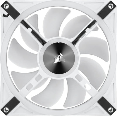 CShop.co.za | Powered by Compuclinic Solutions iCUE QL140 RGB 140mm PWM Dual Fan Kit with Lighting Node CORE - White CO-9050106-WW