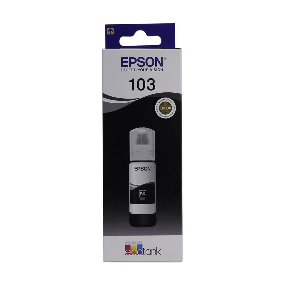 EPSON Ink Bottles Black 65ml EcoTank L5190 / L3111 / L1110 / L3150 / L3110 4500 pages T00S14A