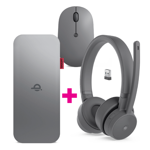 CShop.co.za | Powered by Compuclinic Solutions Lenovo Go Wired Anc Headset + Wireless Mobile Power Bank + Wireless Mouse Bundle 4XD1C99223-PROMO