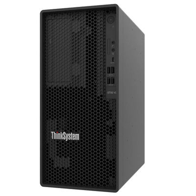 CShop.co.za | Powered by Compuclinic Solutions Lenovo ST50 V2 Xeon E-2324G  (4C 3.1GHz 8MB Cache/65W); SW RAID; 2x960GB Micron 5400 Pro SSD; 1x16GB; 500W 94% Efficiency; No DV 7D8JA043EA