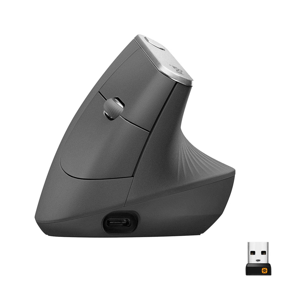 Logitech Logitech Wireless Mouse Mx Vertical Grey 2 Year Carry In Warranty 910 005448 910-005448