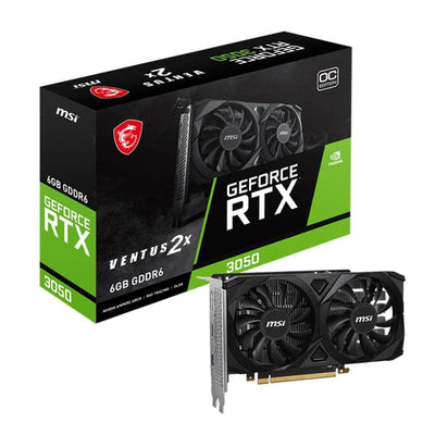 MSI Msi Nvidia Ge Force Rtx 3050 Ventus 2 X 6 G Oc Gddr6 96 Bit Graphics Card Rtx3050 Ventus2 X6 Goc RTX3050VENTUS2X6GOC