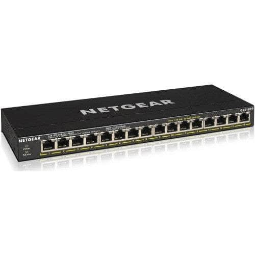 Netgear Netgear 16PORT GIGABIT ETHERNET Unmanaged HIGHPOWER POE Switch N.GS316PP-100EUS