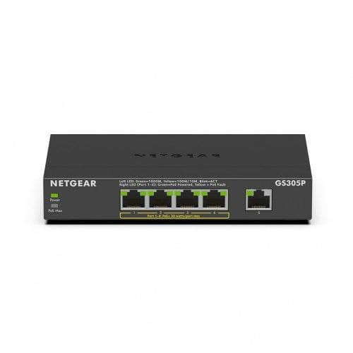 Netgear Netgear 5 Port 101001000 Gigabit Ethernet Switch N.GS305P-200PES