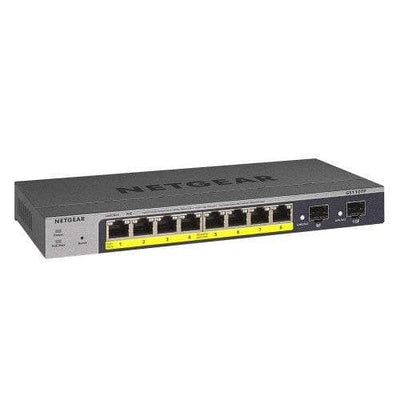 Netgear Netgear 8 Port 101001000 Gigabit Ethernet PoE Smart Switch N.GS110TP-300EUS