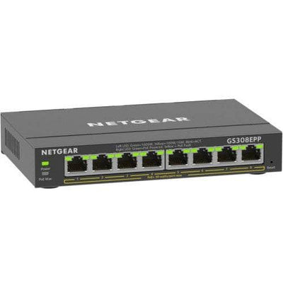 Netgear Netgear 8 Port Smart Managed Plus Gigabit Ethernet Switch N.GS308EPP-100PES