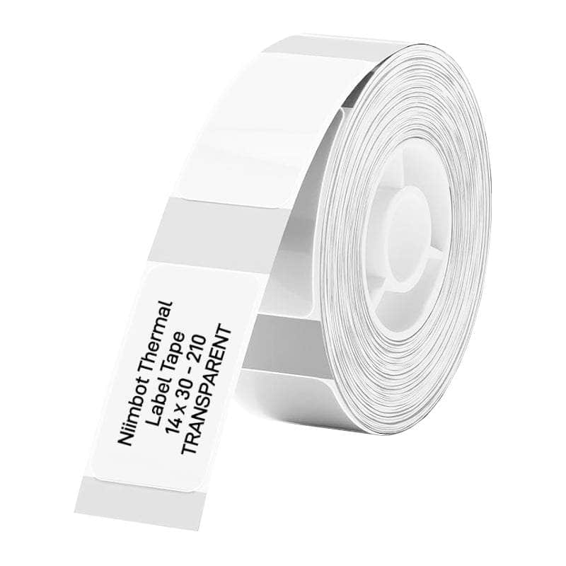 NIIMBOT Niimbot D11/D110/D101/H1 S Thermal Label Tt14*30 210 Transparent TT14*30-210TRANSPARENT