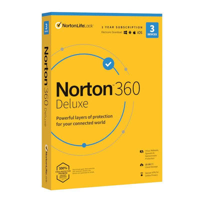 Norton Norton 360 Deluxe 25 Gb Af 1 User 3 Device 12 Months 21428013 21428013