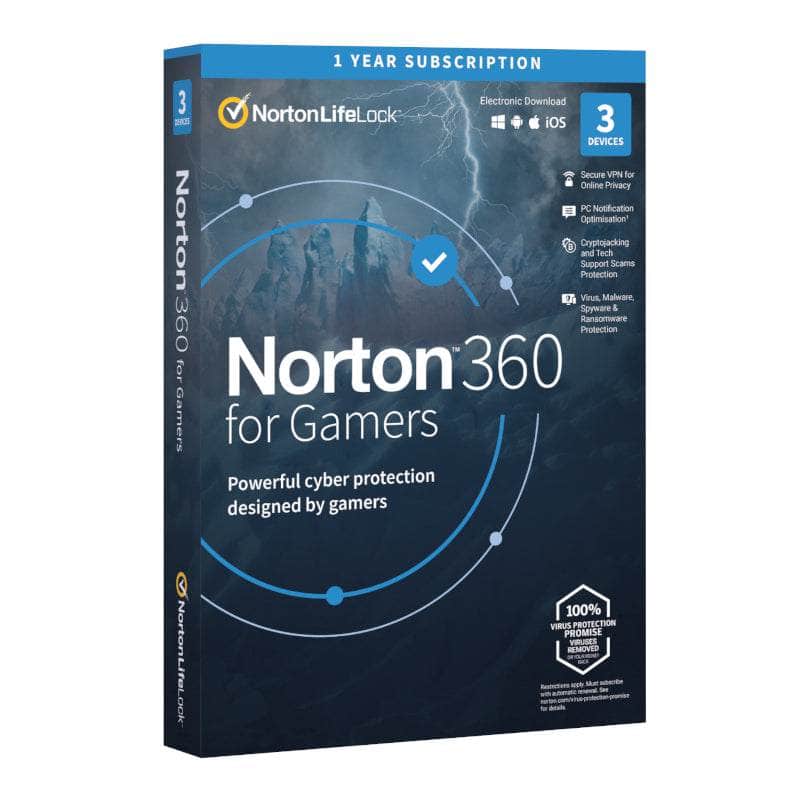 Norton Norton 360 For Gamers Af 1 User 3 Device 12 Months 21428005 21428005