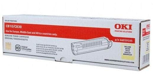 CShop.co.za | Powered by Compuclinic Solutions Oki Toner Y C810/830 8 K Neu 44059105