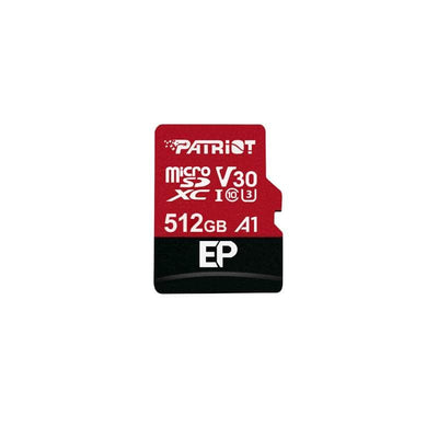 Patriot Patriot Ep V30 A1 512 Gb Micro Sdxc Card + Adapter Pef512 Gep31 Mcx PEF512GEP31MCX