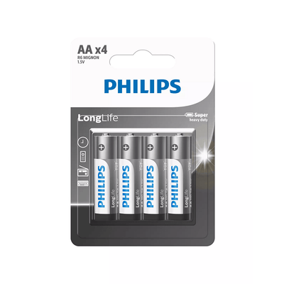 Philips Philips Longlife Battery Aa 4 Pack R6L4B/40