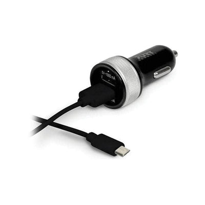 PORT Port Car Charger 2 X Usb And Lighting Smart Charge Black 900082 900082