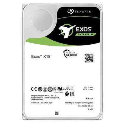 CShop.co.za | Powered by Compuclinic Solutions Seagate Exos X18 ST12000NM004J 12TB HDD; 3.5''; 6GB/s SAS 512e/4Kn; RPM 7200; 5 Year Limited Warranty ST12000NM004J