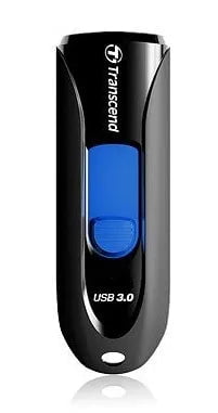 CShop.co.za | Powered by Compuclinic Solutions TRANSCEND 128GB JF790 USB3.1 GEN 1 CAPLESS FLASH DRIVE - BLACK AND BLUE TS128GJF790K