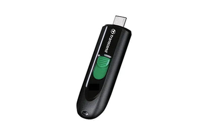 CShop.co.za | Powered by Compuclinic Solutions TRANSCEND 128GB JF790C USB C (5Gpbs) CAPLESS FLASH DRIVE - BLACK AND GREEN TS128GJF790C