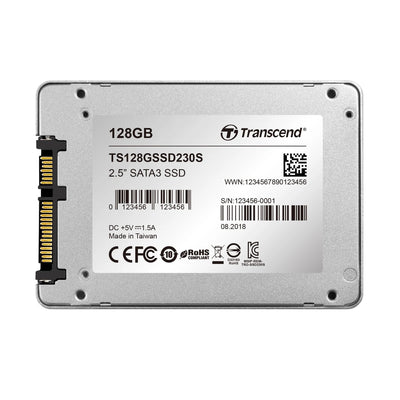 CShop.co.za | Powered by Compuclinic Solutions TRANSCEND 128GB SSD230 2.5' SSD DRIVE - 3D NAND TS128GSSD230S