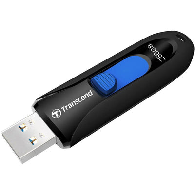 CShop.co.za | Powered by Compuclinic Solutions TRANSCEND 256GB JF790 USB3.1 GEN 1 CAPLESS FLASH DRIVE - BLACK AND BLUE TS256GJF790K