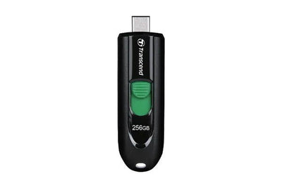 CShop.co.za | Powered by Compuclinic Solutions TRANSCEND 256GB JF790C USB C (5Gpbs) CAPLESS FLASH DRIVE - BLACK AND GREEN TS256GJF790C