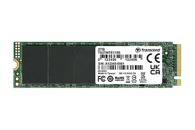 CShop.co.za | Powered by Compuclinic Solutions TRANSCEND 2TB MTE115S PCI-E GEN 3x4 M.2 2280 SSD 3D TLC - 3200 MB/s Read 1900 MB/s Write - 800 TBW TS2TMTE115S