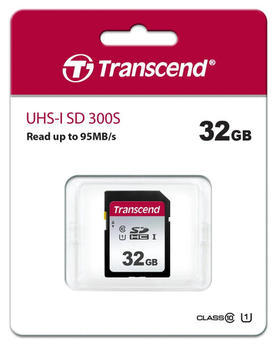 CShop.co.za | Powered by Compuclinic Solutions TRANSCEND 300S 32GB UHS-1 CLASS 10 U1 SDHC CARD -2D NAND TS32GSDC300S