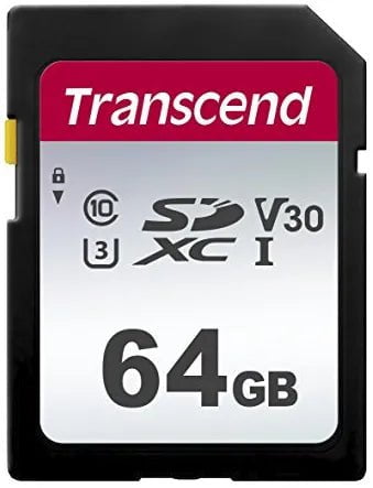 CShop.co.za | Powered by Compuclinic Solutions TRANSCEND 300S 64GB UHS-I CLASS 10 U1 V10 SDXC CARD -3D NAND TS64GSDC300S