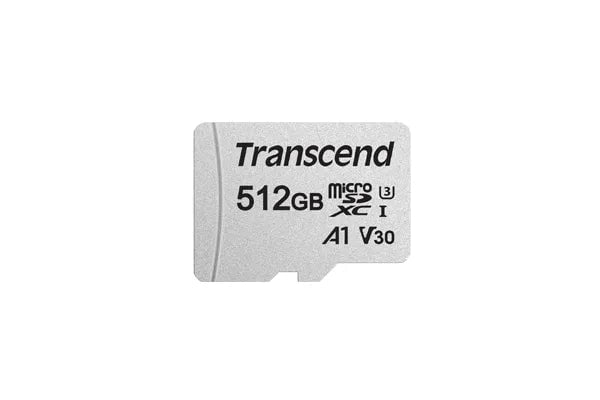 CShop.co.za | Powered by Compuclinic Solutions TRANSCEND 512GB MICRO SDXC C10 UHS-I U1/U3 V30 A1 WITH SD ADAPTOR TS512GUSD300S-A