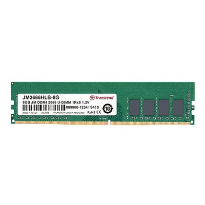 CShop.co.za | Powered by Compuclinic Solutions TRANSCEND 8GB DDR4 2666MHS DESKTOP U-DIMM 1Rx8 1Gx8 CL19 1.2V JM2666HLB-8G