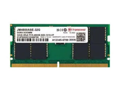 CShop.co.za | Powered by Compuclinic Solutions TRANSCEND JET MEMORY 32 GB DDR5-4800 SO-DIMM 2RX8 CL40  (2Gx8)x16 JM4800ASE-32G