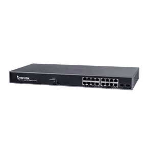 CShop.co.za | Powered by Compuclinic Solutions VIVOTEK 16xGE PoE + 2xGE SFP Web Smart Managed Switch VIVOTEK AW-GEV-184B-250