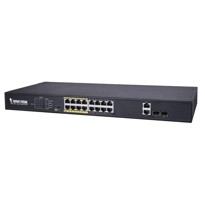 CShop.co.za | Powered by Compuclinic Solutions VIVOTEK Unmanaged 24x 10/100 PoE + 2x Gigabit/ SFP POE extender up to 200M; 380W VIVOTEK AW-FGT-260D-380