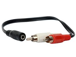 CShop.co.za | Powered by Compuclinic Solutions 2 X RCA (MALE) TO STEREO (FEMALE)10CM RCA001