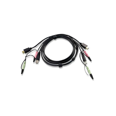 Aten Aten 1.8 M Usb Hdmi Kvm Cable With Audio 2 L 7 D02 Uh 2L-7D02UH