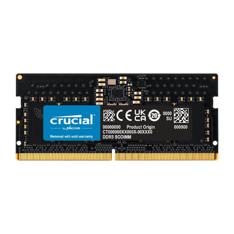 Crucial Crucial 16 Gb 4800 M Hz Ddr5 Sodimm Notebook Memory Ct16 G48 C40 S5 CT16G48C40S5