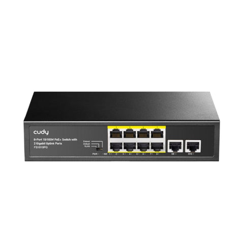 Cudy Cudy 10 Port 10/100 Mbps|2 X Gigabit|Unmanaged Po E+ Switch|120w Fs1010 Pg FS1010PG