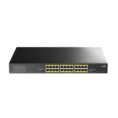 Cudy Cudy 24 Port Base T Gigabit|2 Port Gbe Base X Sfp|Po E+ 200 W Differential Mode 2 Kv, Esd 15 Kv, 300 W Internal, Ver 2.0 Gs1028 Ps2 GS1028PS2